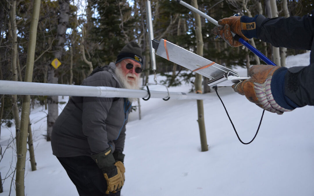 The hard work of measuring snowpack