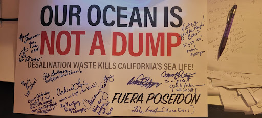 Poster that reads: Our Ocean Is Not A Dump