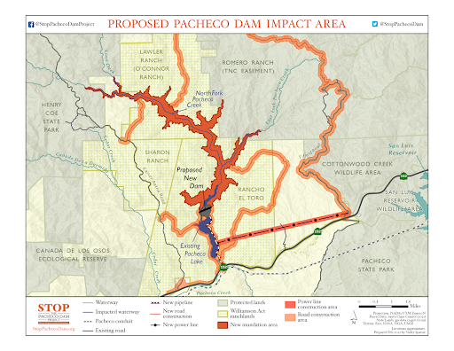 Proposed Pacheco Dam Impact Area